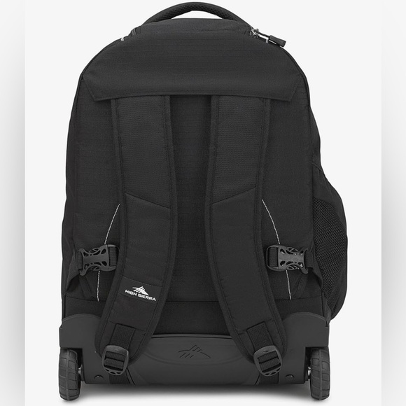 High Sierra Black Rolling Backpack - Picture 3 of 9